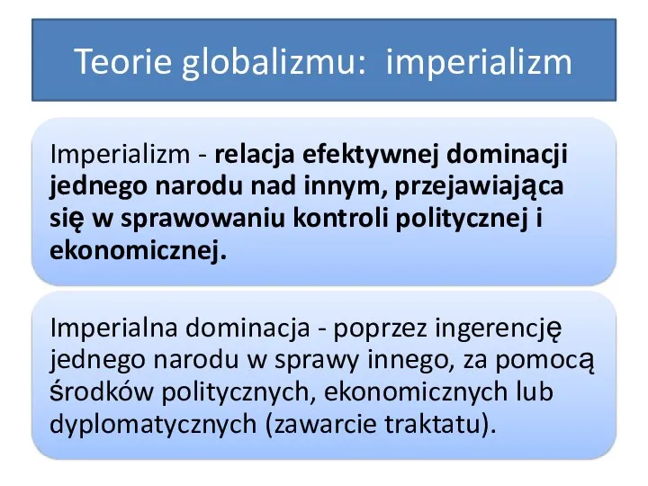 Teorie globalizmu: imperializm