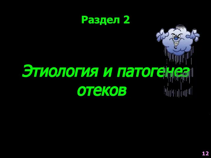 Этиология и патогенез отеков Раздел 2 12