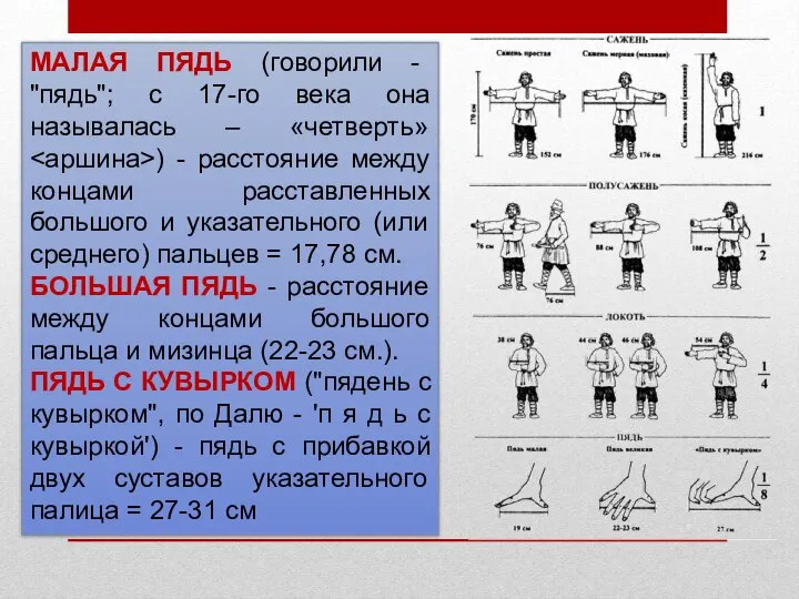 МАЛАЯ ПЯДЬ (говорили - "пядь"; с 17-го века она называлась –