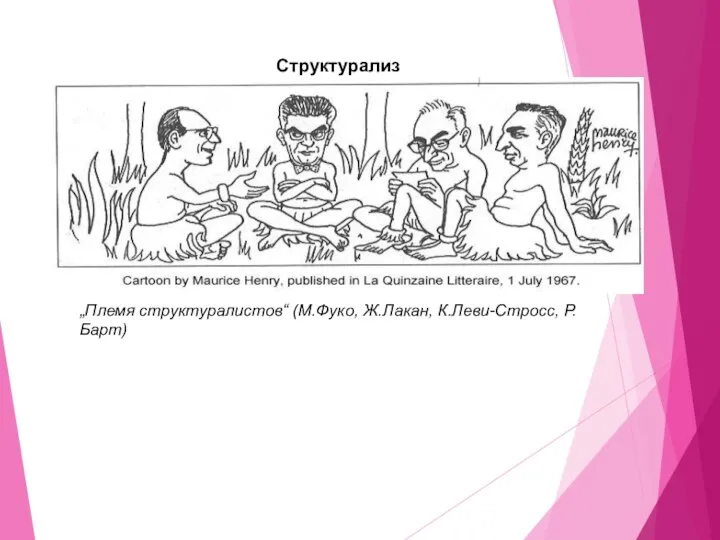 Структурализм „Племя структуралистов“ (М.Фуко, Ж.Лакан, К.Леви-Стросс, Р.Барт)