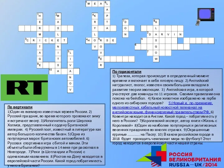 По вертикали 1)Один из всемирно известных музеев России. 2)Русский праздник, во