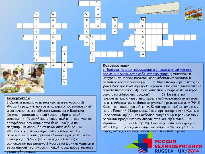 По вертикали 1)Один из всемирно известных музеев России. 2)Русский праздник, во