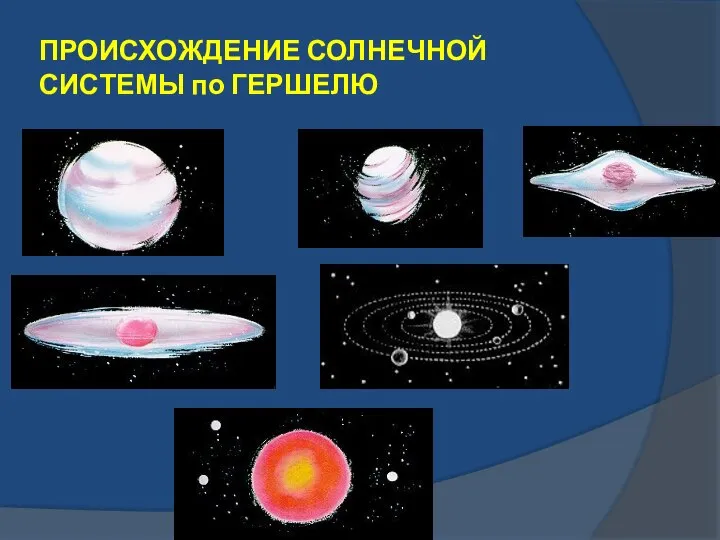 ПРОИСХОЖДЕНИЕ СОЛНЕЧНОЙ СИСТЕМЫ по ГЕРШЕЛЮ