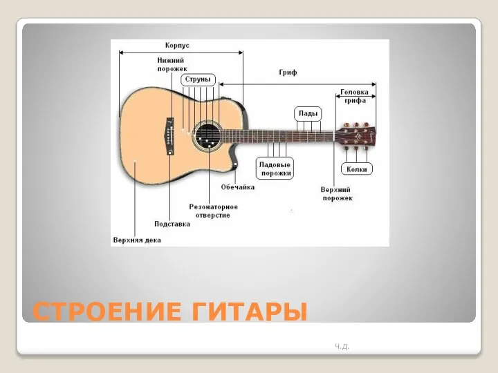 СТРОЕНИЕ ГИТАРЫ Ч.Д.