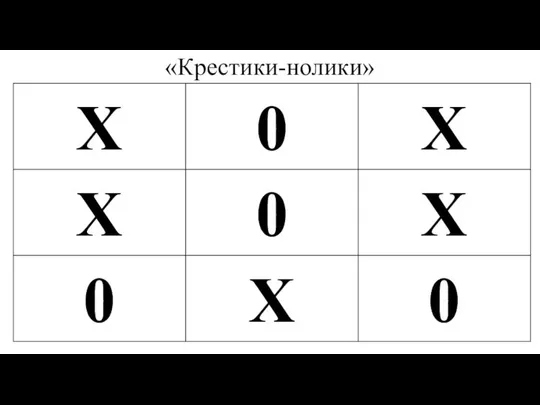 «Крестики-нолики»