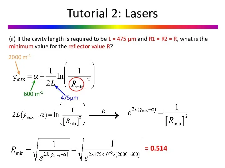 (ii) If the cavity length is required to be L =