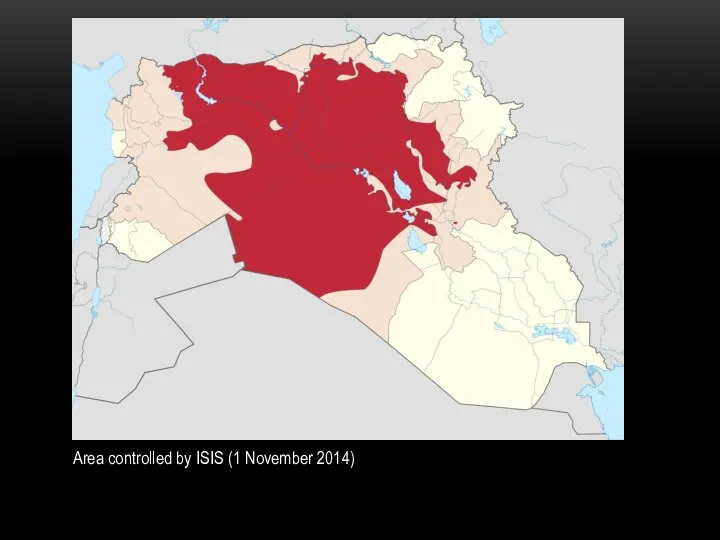 Area controlled by ISIS (1 November 2014)