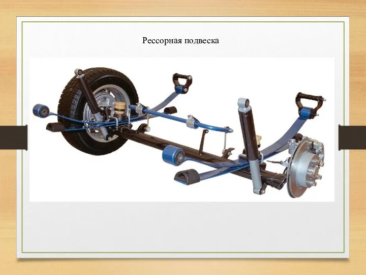 Рессорная подвеска