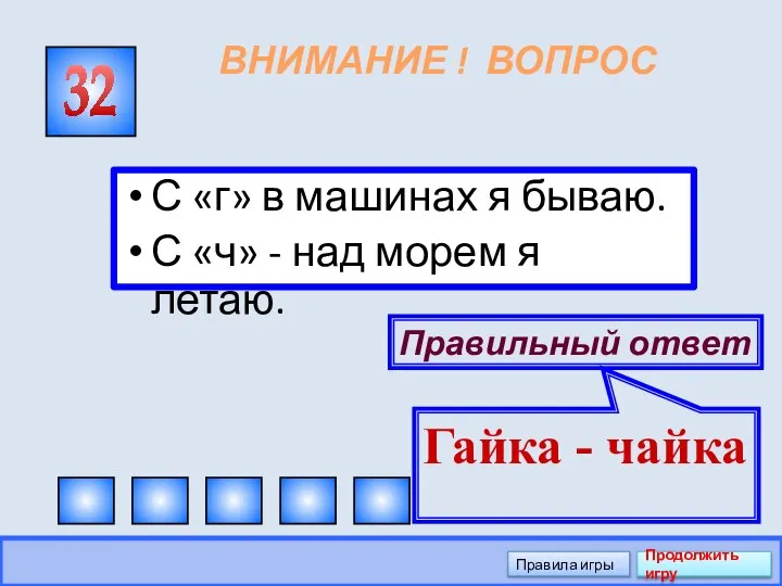 ВНИМАНИЕ ! ВОПРОС С «г» в машинах я бываю. С «ч»