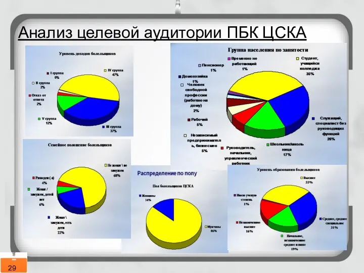 Анализ целевой аудитории ПБК ЦСКА