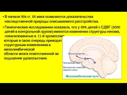 В начале 90х гг. XX века появляются доказательства наследственной природы описываемого