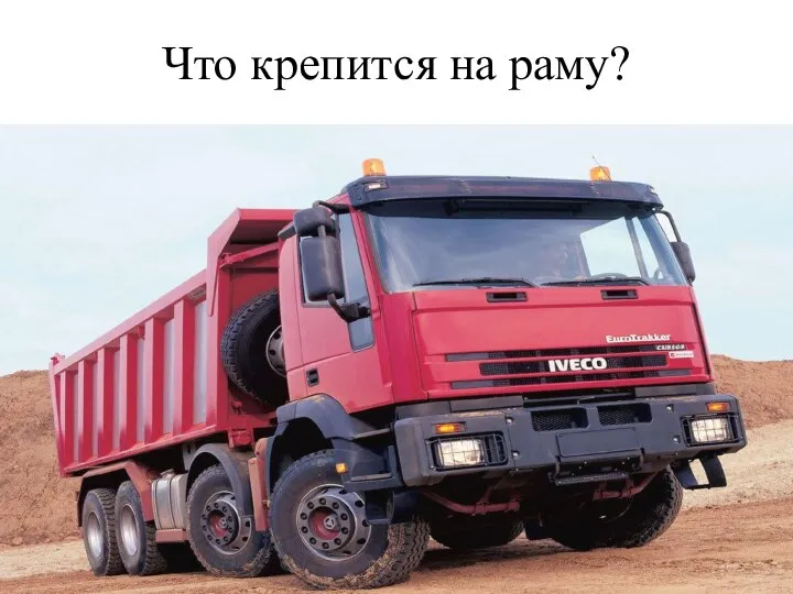 Что крепится на раму?