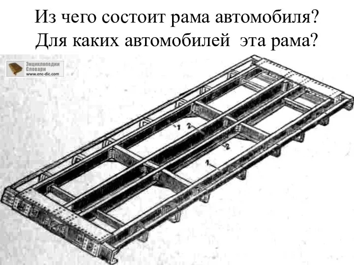 Из чего состоит рама автомобиля? Для каких автомобилей эта рама?