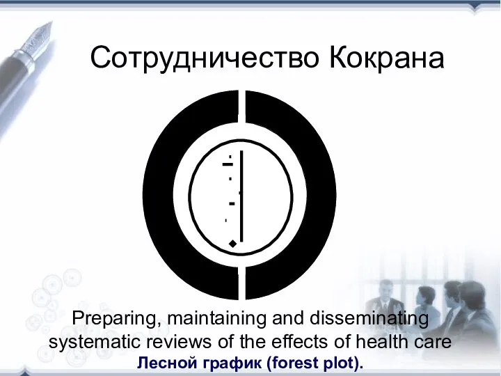 Сотрудничество Кокрана Preparing, maintaining and disseminating systematic reviews of the effects