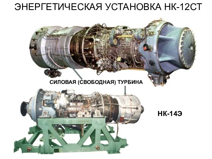 ЭНЕРГЕТИЧЕСКАЯ УСТАНОВКА НК-12СТ СИЛОВАЯ (СВОБОДНАЯ) ТУРБИНА НК-14Э