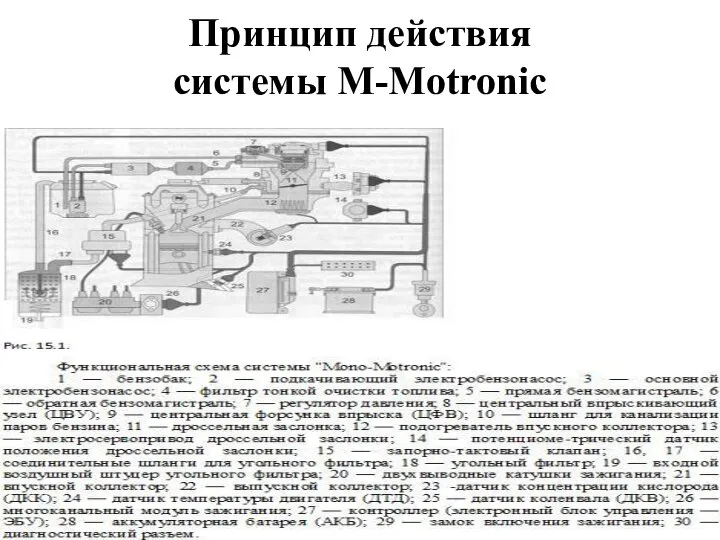 Принцип действия системы М-Мotronic