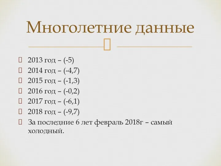 2013 год – (-5) 2014 год – (-4,7) 2015 год –