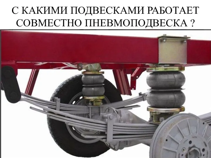 С КАКИМИ ПОДВЕСКАМИ РАБОТАЕТ СОВМЕСТНО ПНЕВМОПОДВЕСКА ?