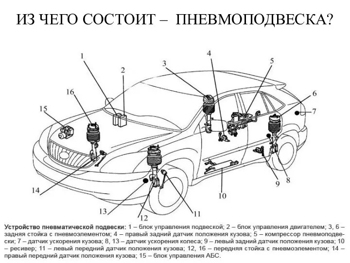 ИЗ ЧЕГО СОСТОИТ – ПНЕВМОПОДВЕСКА?