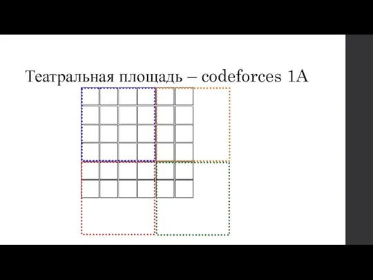 Театральная площадь – codeforces 1A