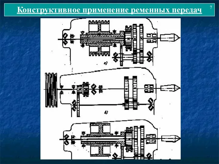 Конструктивное применение ременных передач 7