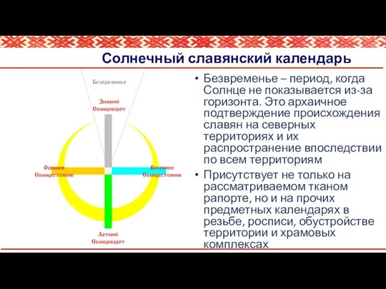 Солнечный славянский календарь Безвременье – период, когда Солнце не показывается из-за