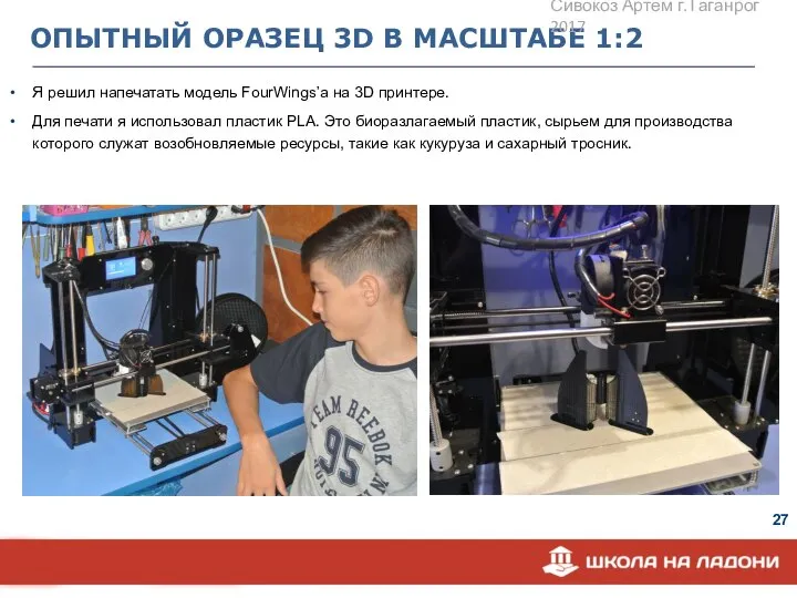 ОПЫТНЫЙ ОРАЗЕЦ 3D В МАСШТАБЕ 1:2 Я решил напечатать модель FourWings’a