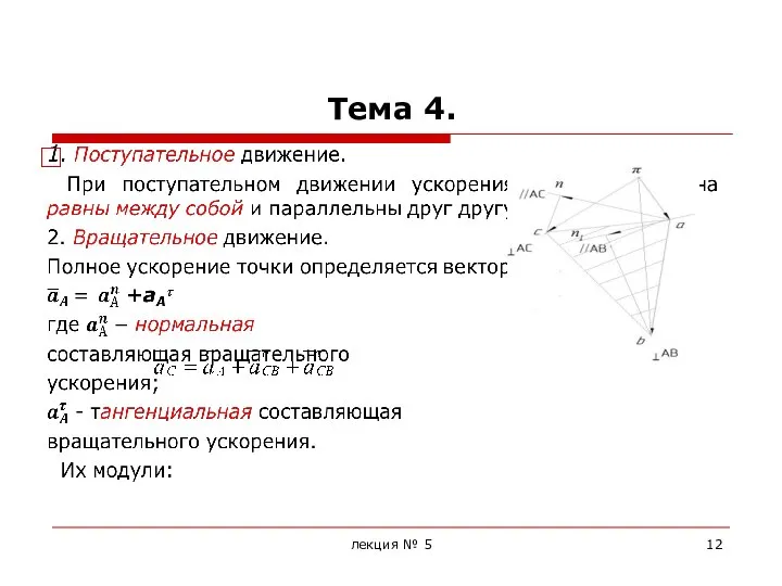 Тема 4. лекция № 5