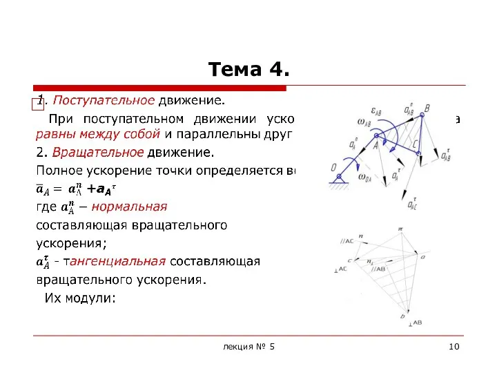 Тема 4. лекция № 5