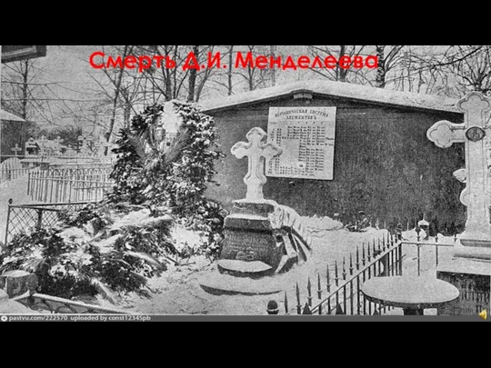 Смерть Д.И. Менделеева