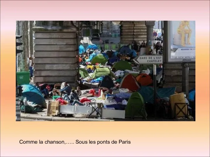 Comme la chanson,….. Sous les ponts de Paris