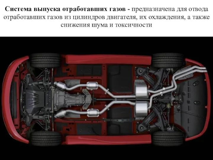 Система выпуска отработавших газов - предназначена для отвода отработавших газов из