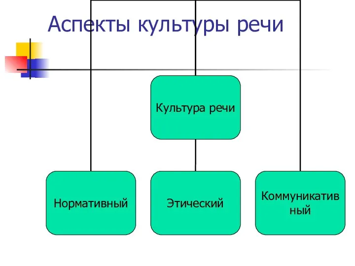 Аспекты культуры речи