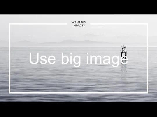 WANT BIG IMPACT? Use big image