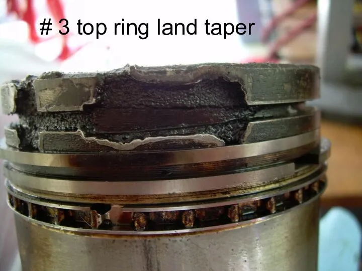 # 3 top ring land taper