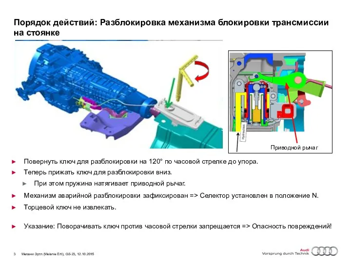 Мелани Эртл (Melanie Ertl), GS-23, 12.10.2015 Повернуть ключ для разблокировки на