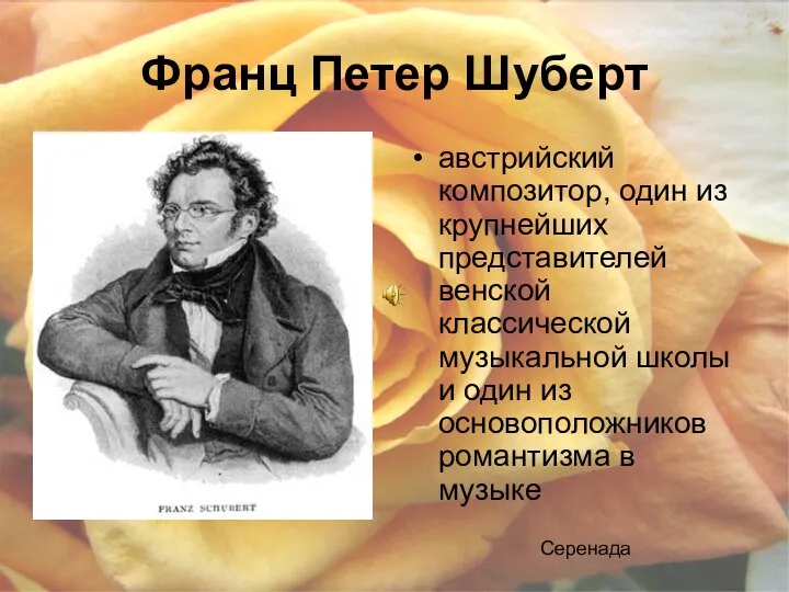 Франц Петер Шуберт австрийский композитор, один из крупнейших представителей венской классической