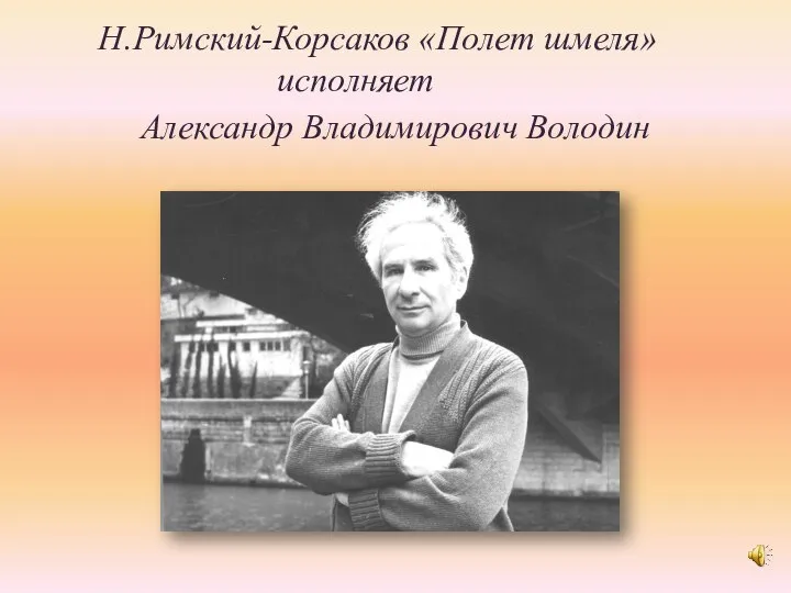 Н.Римский-Корсаков «Полет шмеля» исполняет Александр Владимирович Володин