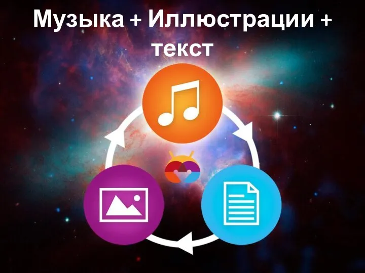 Музыка + Иллюстрации + текст