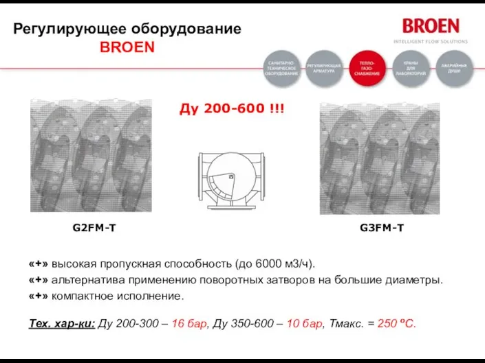 «+» высокая пропускная способность (до 6000 м3/ч). «+» альтернатива применению поворотных