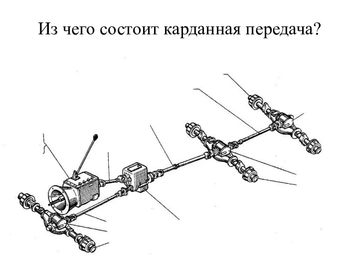 Из чего состоит карданная передача?