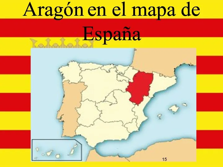 Aragón en el mapa de España