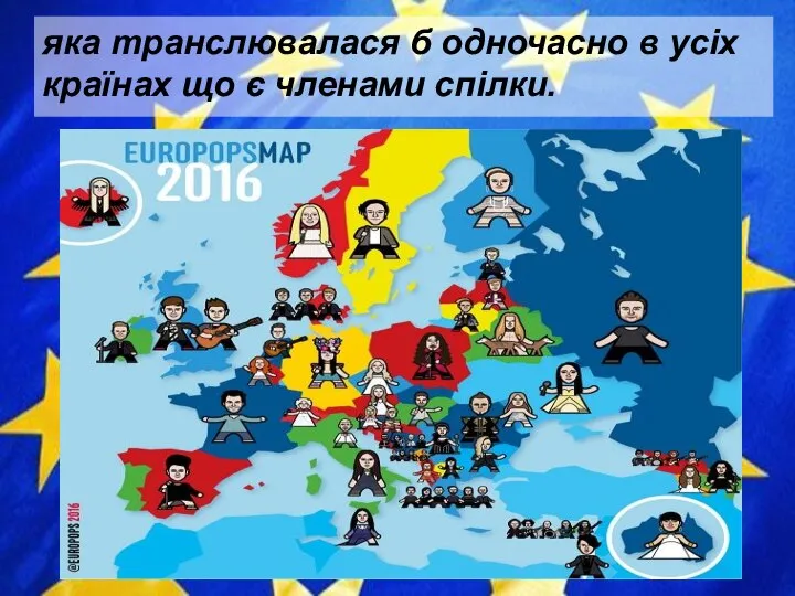 яка транслювалася б одночасно в усіх країнах що є членами спілки.