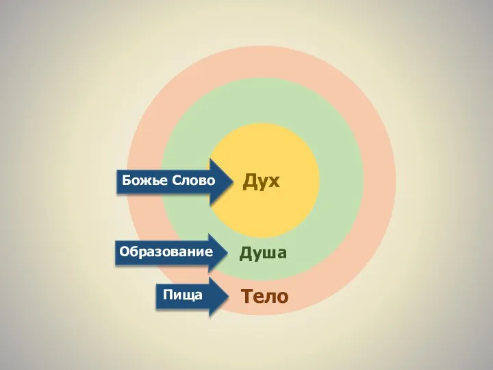 Тело Душа Дух Пища Образование Божье Слово