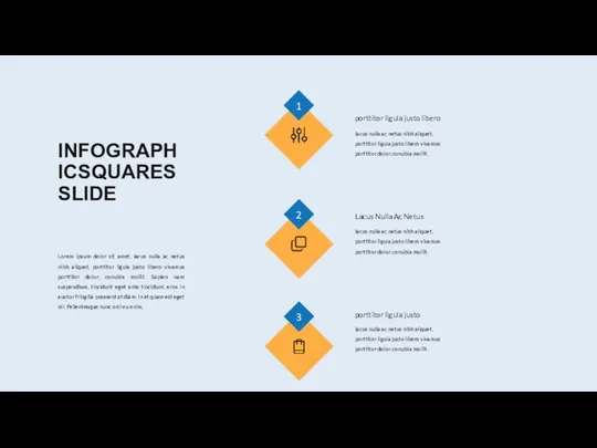 INFOGRAPHICSQUARES SLIDE 1 2 3 lacus nulla ac netus nibh aliquet,