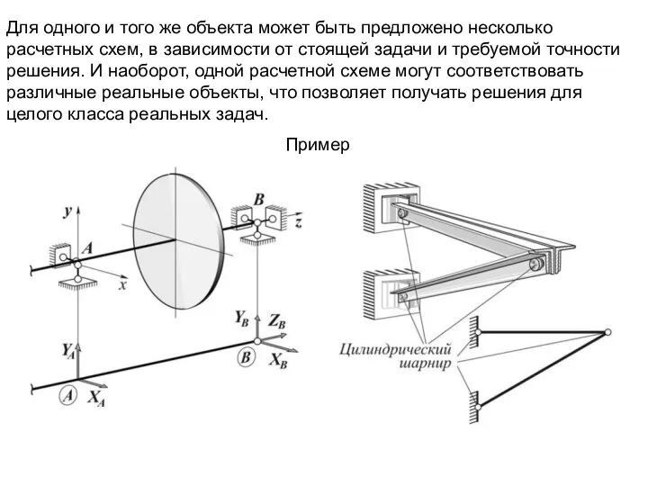 Для одного и того же объекта может быть предложено несколько расчетных