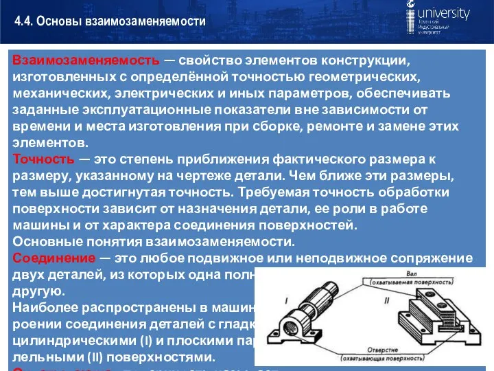 4.4. Основы взаимозаменяемости