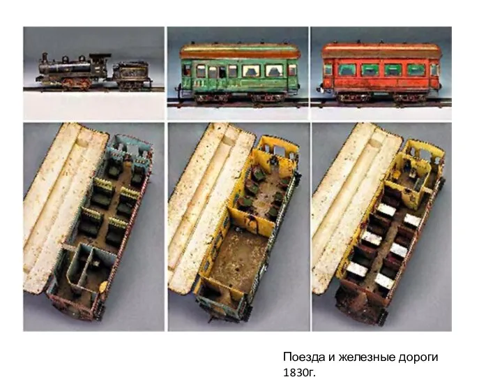 Поезда и железные дороги 1830г.