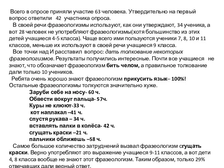 Всего в опросе приняли участие 63 человека. Утвердительно на первый вопрос