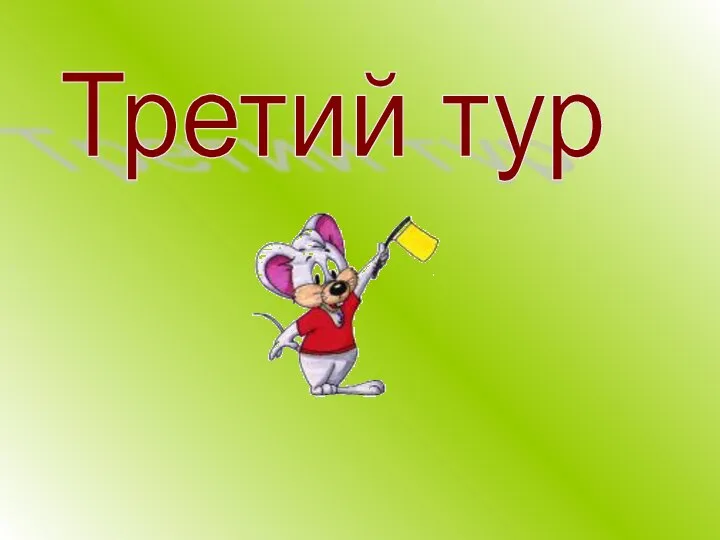 Третий тур